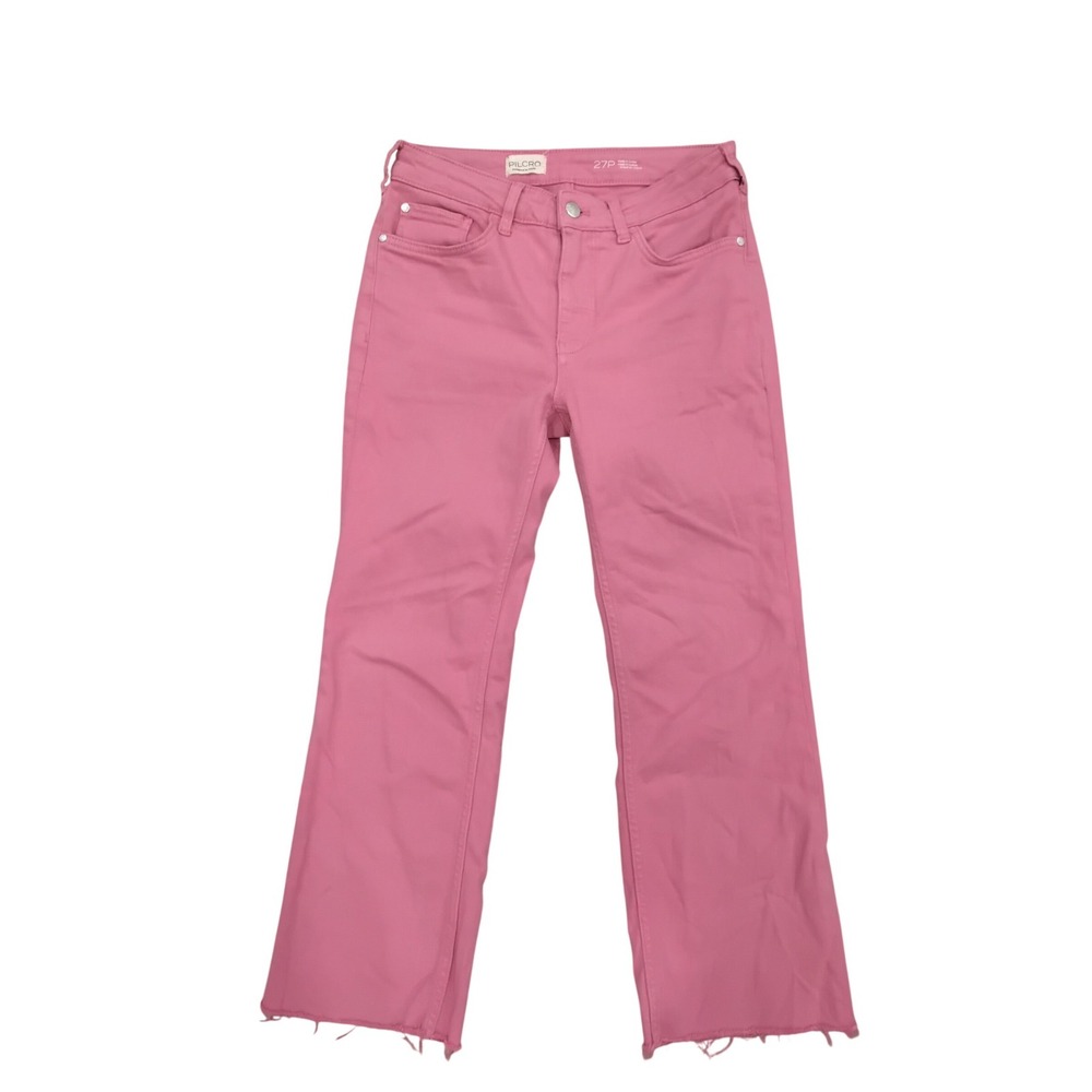 Pilcroβ and the Letterpress Pink Raw Hem Cropped Jeans 27P OB1702679